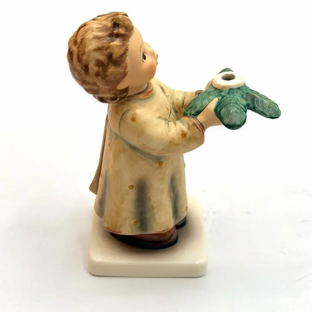 Goebel Hummel Figurine A Gentle Glow Candleholder HUM 439 TMK6 Signed 5.25